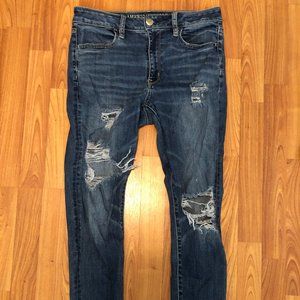 Distressed Denim Jeans